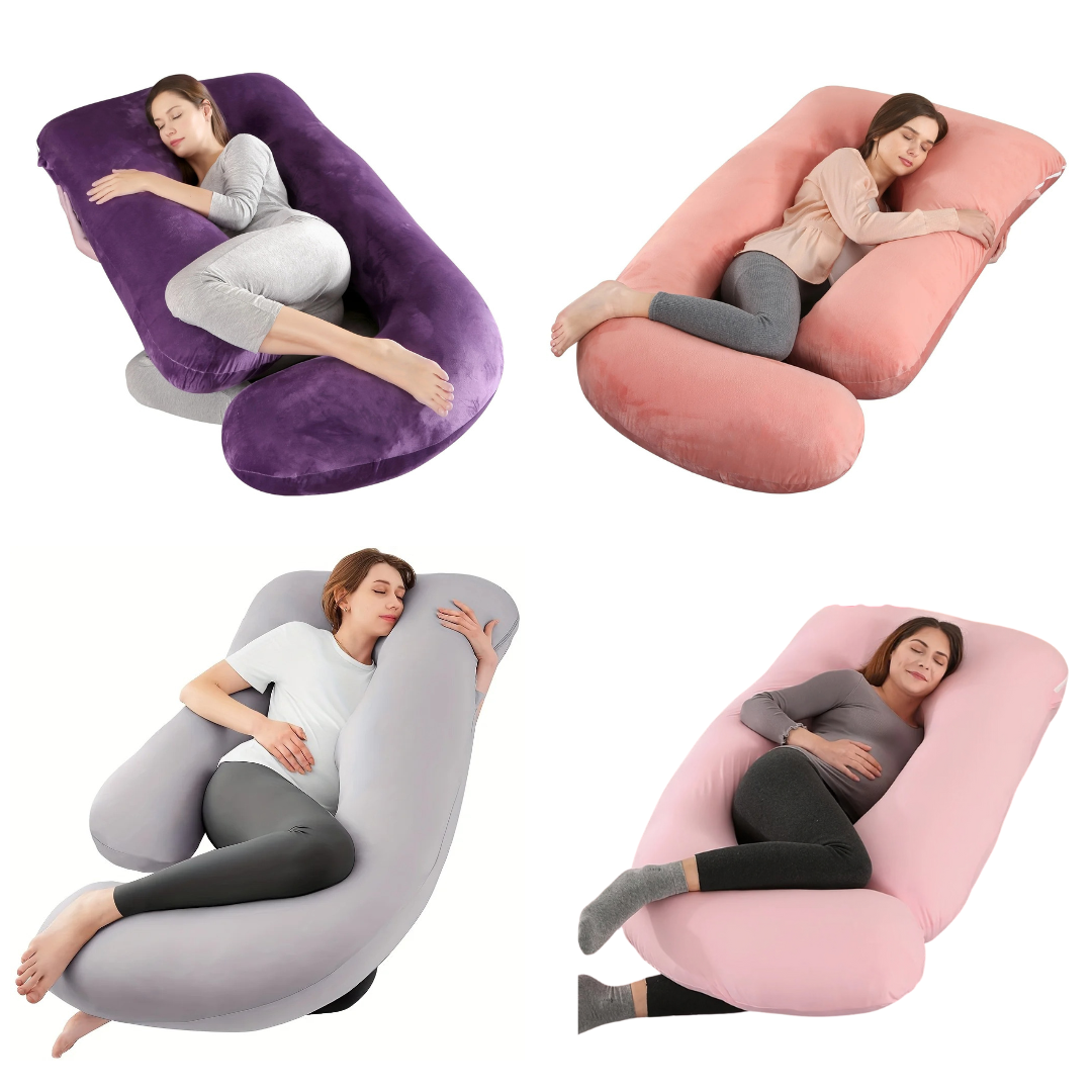 Full Body Maternity Pillow with Removable Cover