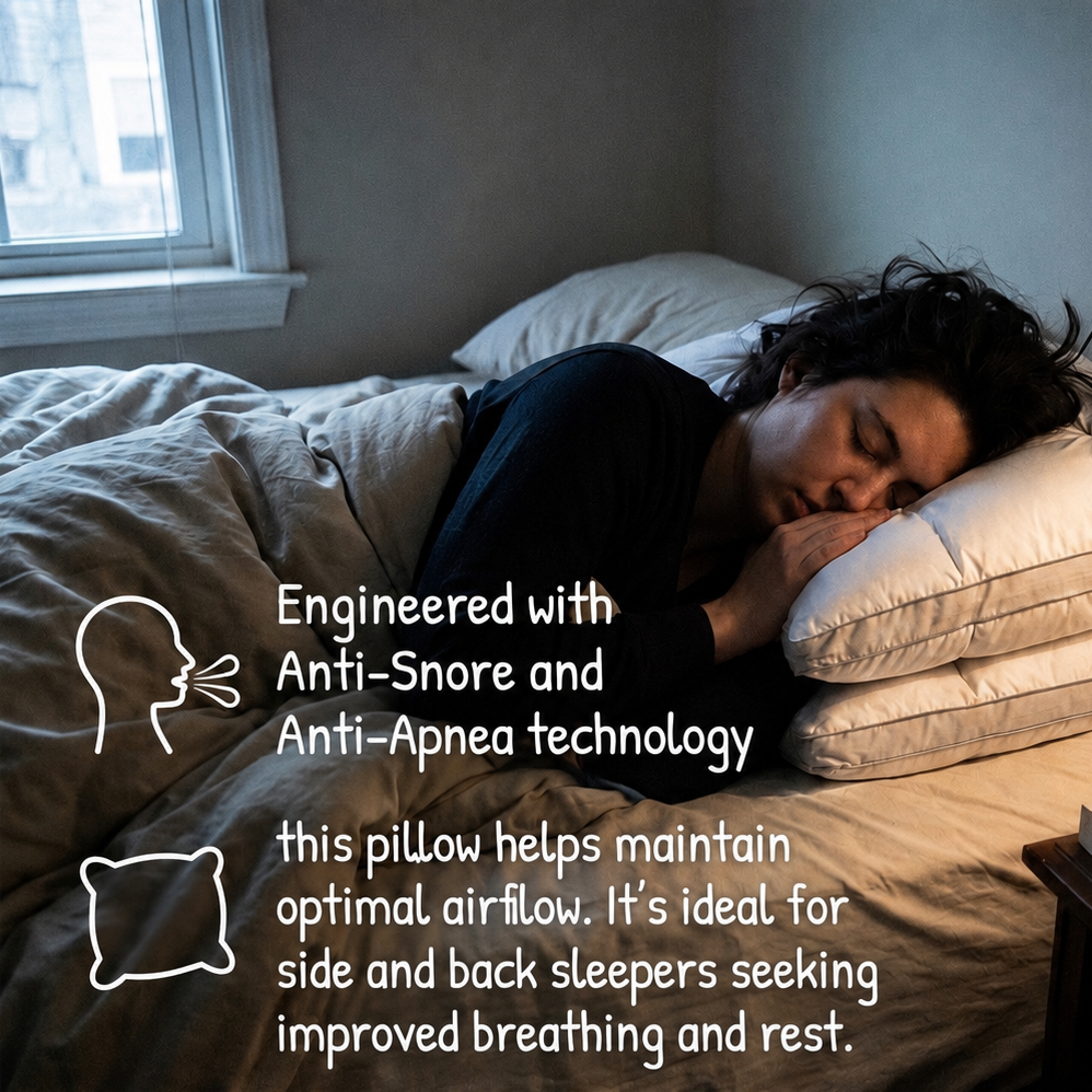 SwiftHawk Luxury Down Pillow – Hotel Quality Soft Support for Deep Sleep