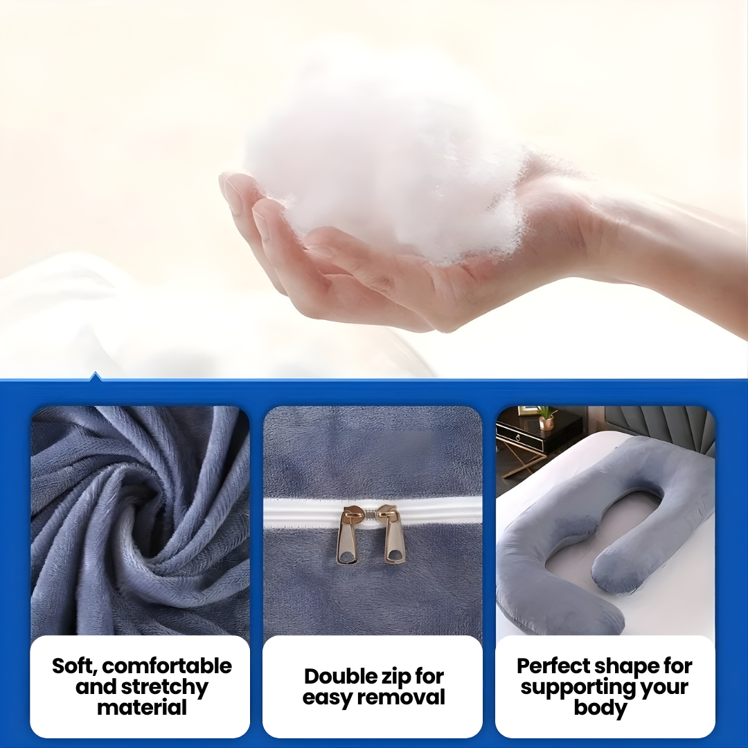 Full Body Maternity Pillow with Removable Cover