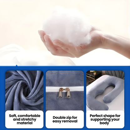 Full Body Maternity Pillow with Removable Cover