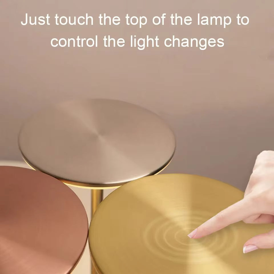Portable LED Table Lamp – Rechargeable, Dimmable, Modern Bedside Light